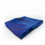 Silk Chiffon Scarf | Rosewood—Blue