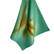 Silk Twill Double-Sided Scarf | Bird of Paradise—Gold & Green