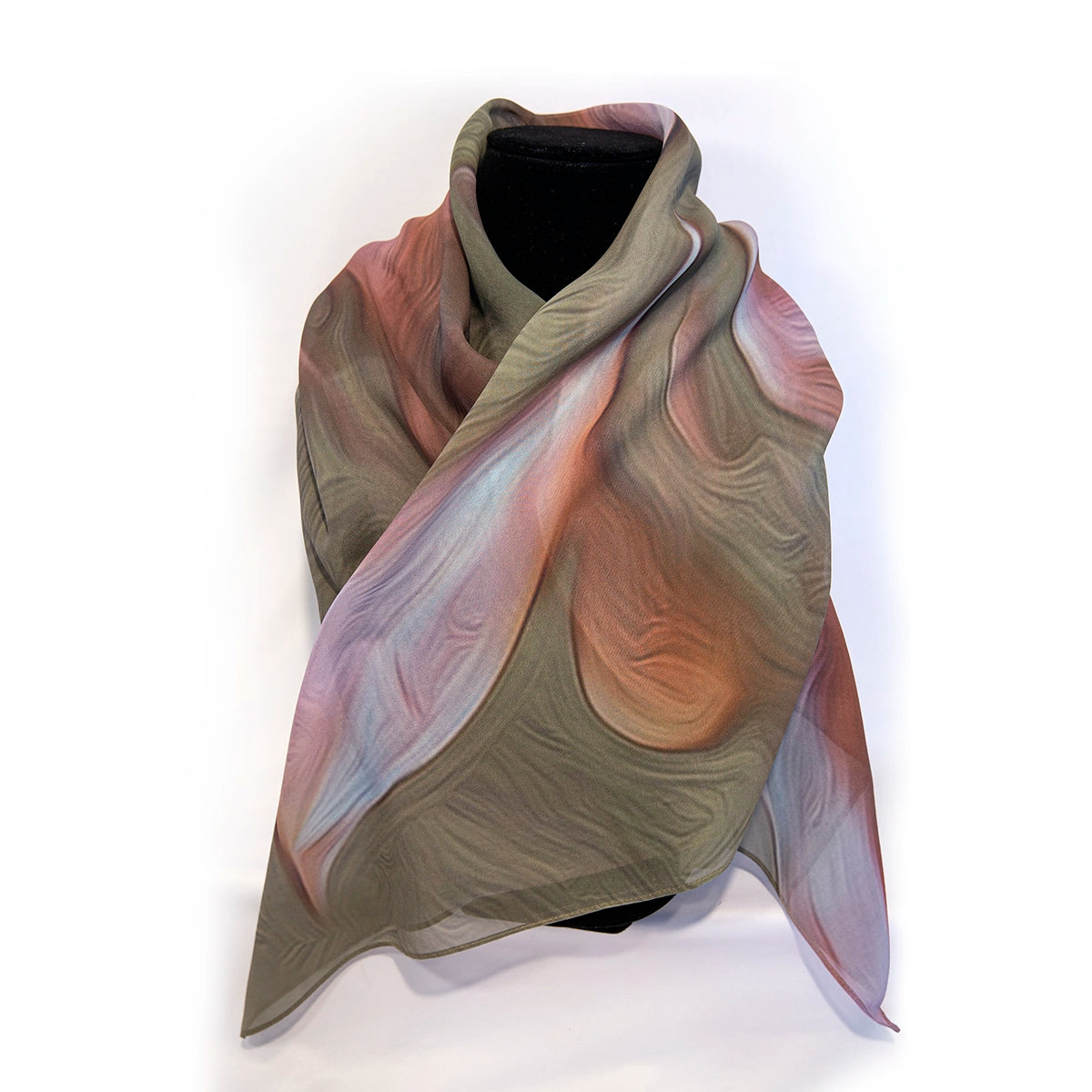 Silk Chiffon Scarf | Rosewood Bloom