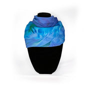 Silk Chiffon Scarf | Rosewood—Blue