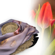 Silk Twill Double-Sided Scarf | Tulips—Original & Pair