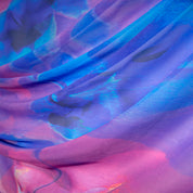 Silk Chiffon Scarf | Lenten Rose Overlays—Purple